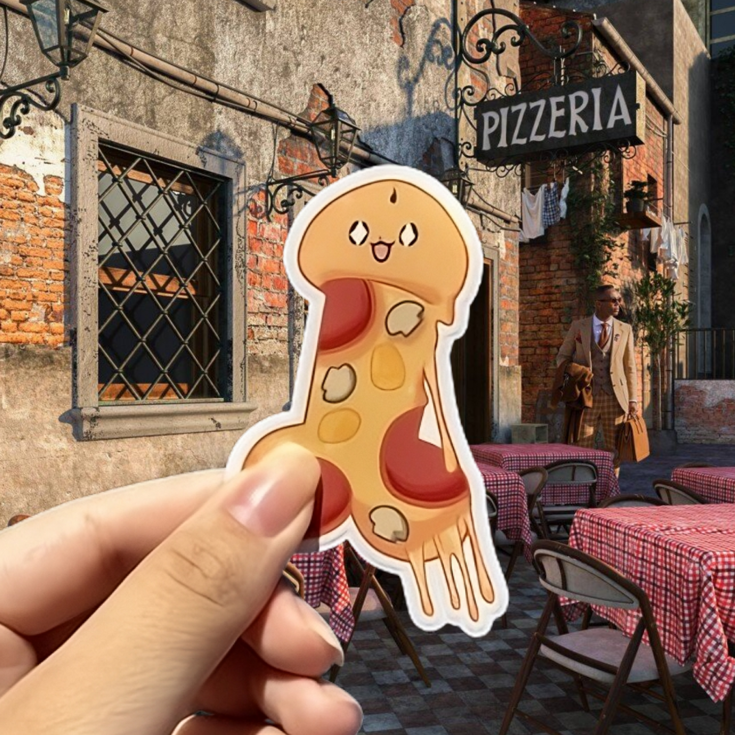 pizza weenie stickerš