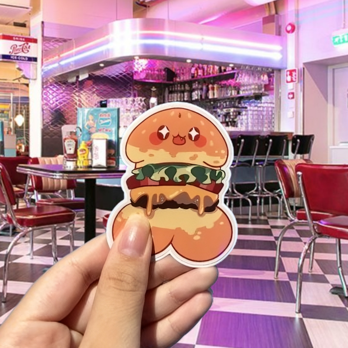 burger weenie stickerš