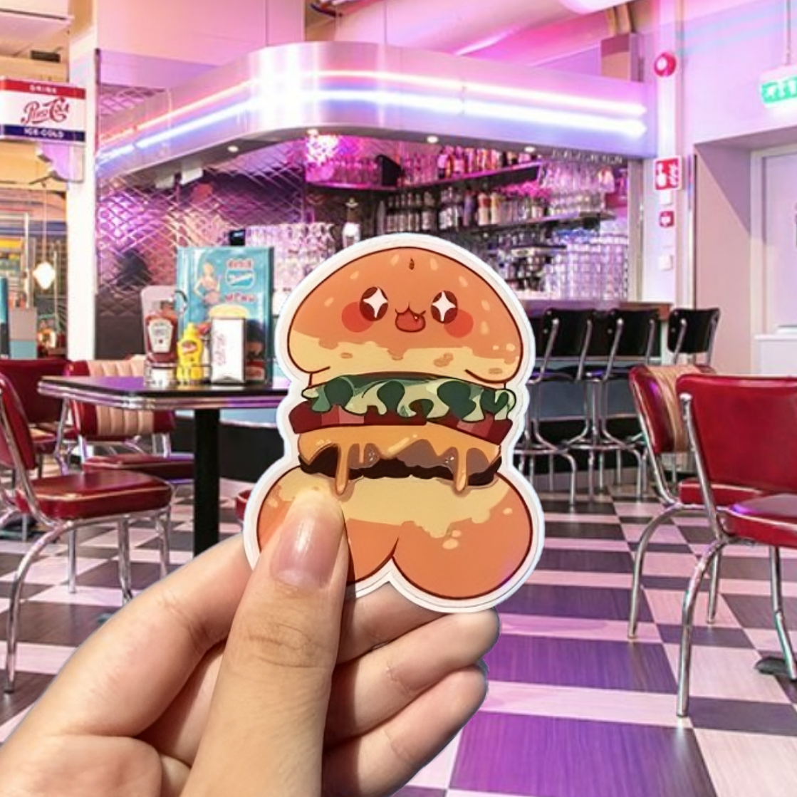 burger weenie sticker🍔